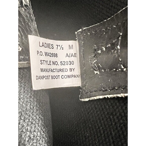 Laredo Womens Grey Black Silver Cross Inlay Details 52030 Western Boots Size 7.5 - Picture 15 of 15